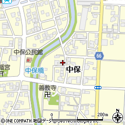 富山県高岡市中保1161周辺の地図
