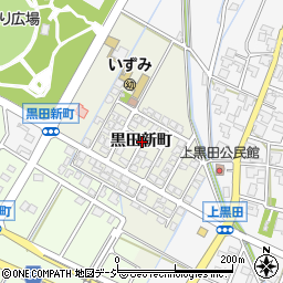 富山県高岡市黒田新町周辺の地図