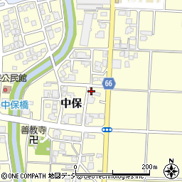 富山県高岡市中保1117周辺の地図