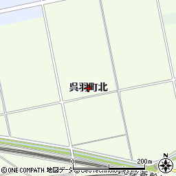 富山県富山市呉羽町（北）周辺の地図