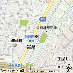 富山県富山市宮条98周辺の地図