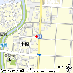 富山県高岡市中保1112周辺の地図
