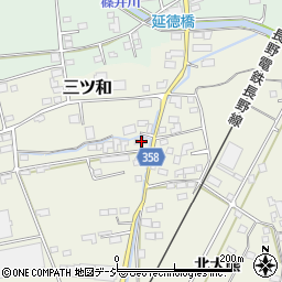 長野県中野市三ツ和1067周辺の地図