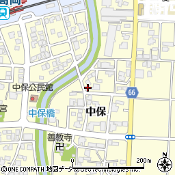 富山県高岡市中保1194周辺の地図
