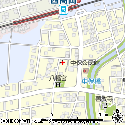 富山県高岡市中保1304周辺の地図