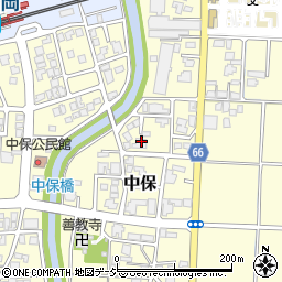 富山県高岡市中保1193周辺の地図