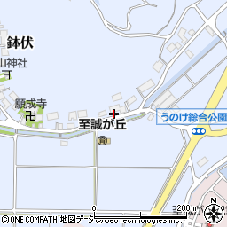 石川県かほく市鉢伏ワ22周辺の地図