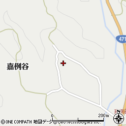 富山県小矢部市嘉例谷1176周辺の地図