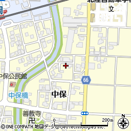 富山県高岡市中保1200周辺の地図