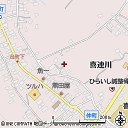 栃木県さくら市喜連川3790周辺の地図