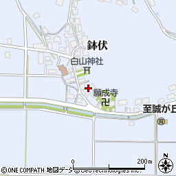 石川県かほく市鉢伏ワ44周辺の地図
