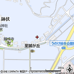 石川県かほく市鉢伏ワ19周辺の地図