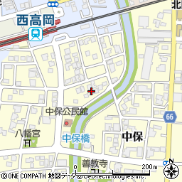 富山県高岡市中保1288周辺の地図