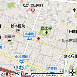 小杉三ケ郵便局周辺の地図