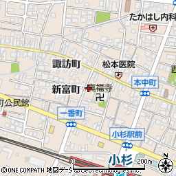 諏訪町公民館周辺の地図