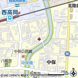 富山県高岡市中保1285周辺の地図