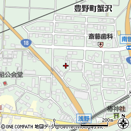 長野県長野市豊野町蟹沢2661周辺の地図