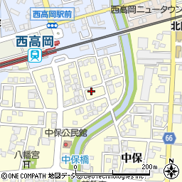 富山県高岡市中保1246-7周辺の地図