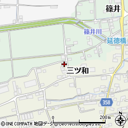 長野県中野市三ツ和1025周辺の地図