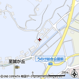 石川県かほく市鉢伏ワ14周辺の地図