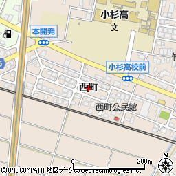 富山県射水市三ケ（西町）周辺の地図