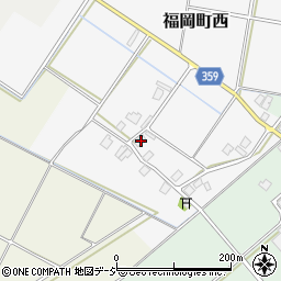 富山県高岡市福岡町西40周辺の地図