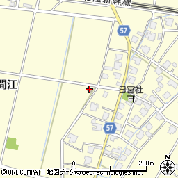 下伏間江公民館周辺の地図