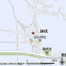 石川県かほく市鉢伏ワ54周辺の地図