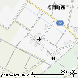 富山県高岡市福岡町西61周辺の地図