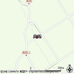長野県飯綱町（上水内郡）高坂周辺の地図