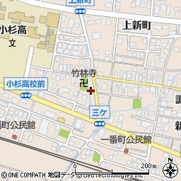 上新町公民館周辺の地図