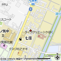 石川県かほく市七窪ハ4周辺の地図