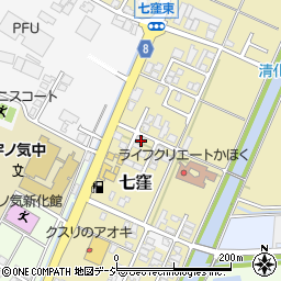 石川県かほく市七窪ハ1周辺の地図