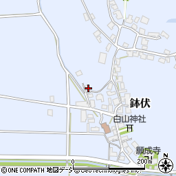 石川県かほく市鉢伏ワ58周辺の地図