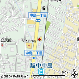 トヨタカローラ富山中島店周辺の地図
