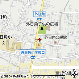 石川県かほく市外日角ニ74-5周辺の地図