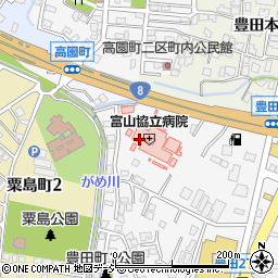 富山医療生活協同組合 富山協立病院周辺の地図
