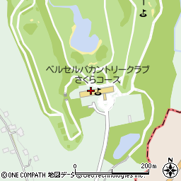 ベルセルバカントリークラブさくらコース（栃木県）周辺の地図