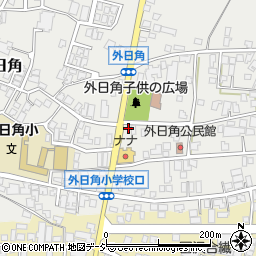 石川県かほく市外日角ニ74周辺の地図