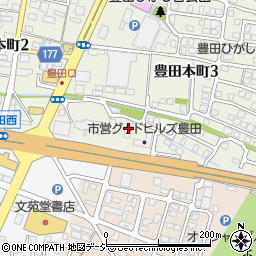 株式会社弁慶　富山豊田店周辺の地図