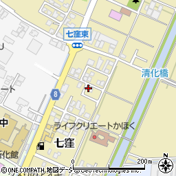 石川県かほく市七窪ハ25周辺の地図