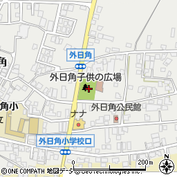 石川県かほく市外日角周辺の地図
