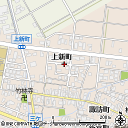 富山県射水市三ケ（上新町）周辺の地図