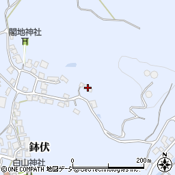 石川県かほく市鉢伏ラ周辺の地図