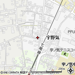 石川県かほく市宇野気ヌ186周辺の地図