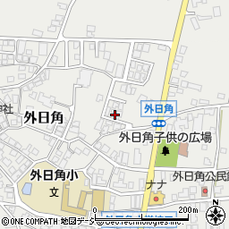 石川県かほく市外日角ニ9-7周辺の地図