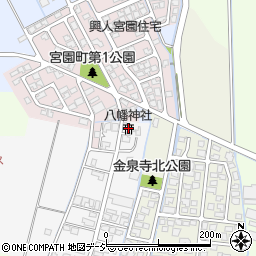 八幡神社周辺の地図