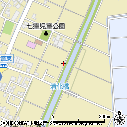 石川県かほく市七窪ホ周辺の地図