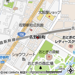 富山県高岡市佐野新町周辺の地図