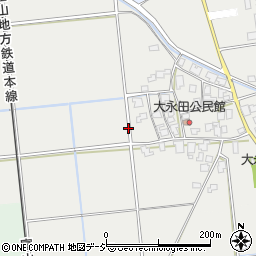 富山県中新川郡上市町大永田周辺の地図